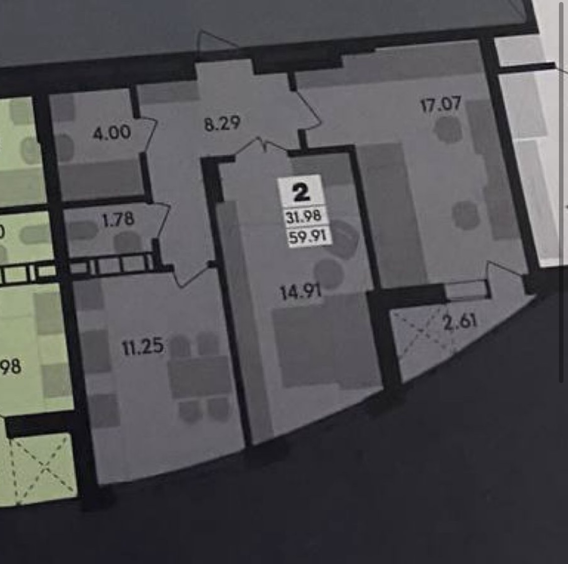 Купить Квартира 2 к. проспект Незалежності Вернісаж